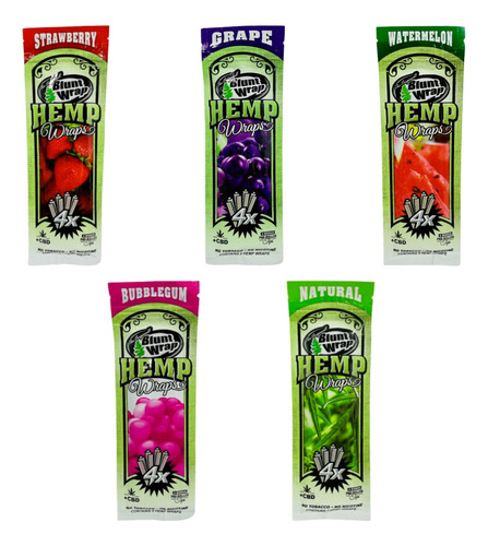 Imagen 3 de 6 de Blunt De Cáñamo Blunt Wrap Con Cbd 4x