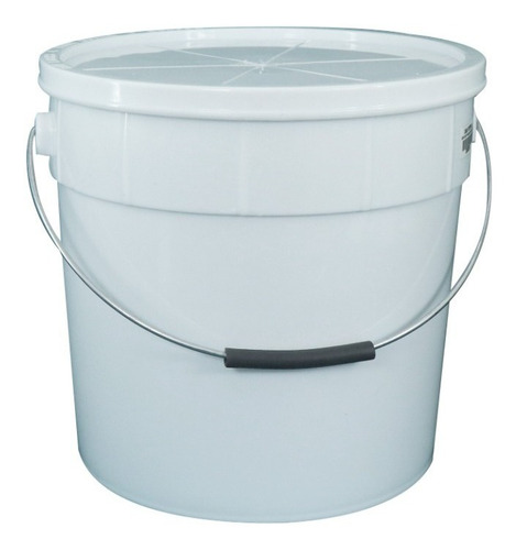 Cubeta Con Tapa Univerplastic Blanca 10lt 33000010