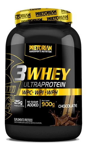 3 Whey Ultra Protein 900gr - Pretorian Sabor Chocolate