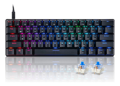 Teclado Gamer Rgb With Chonchow Bs-8101 Mechanic Cable