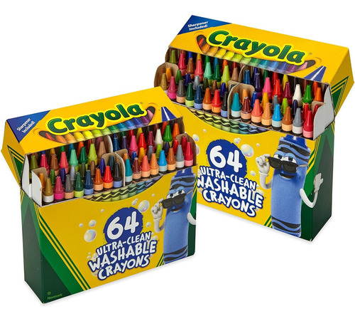 2 Cajas De 64 Crayones A Granel Para Niños 524606 Crayola