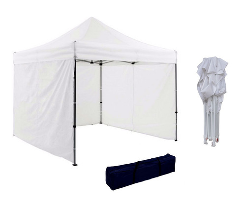 Gazebo 3x3 Plegable Facil Armado Carpa Impermeable Blanco