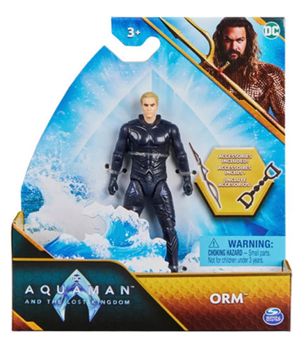 Figura Accion Dc Aquaman Black Manta Pelicula 10cm Spin Mast