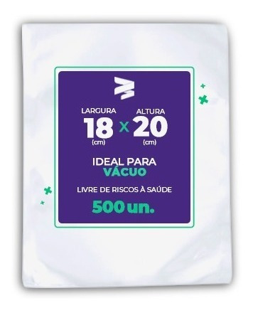 Embalagem / Sacos A Vácuo 18x20 - 500 Und