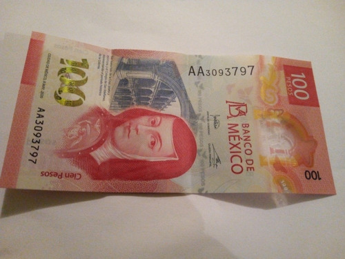 Billete De Cien Pesos Con Las Dos Aa Consecutivas