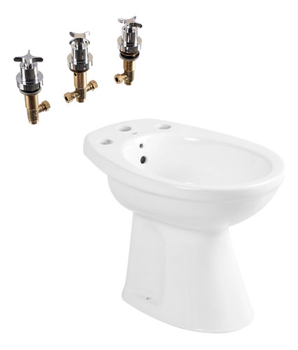 Juego Bidet Roca Capea Italiana + Grifería Deca - Aqualaf