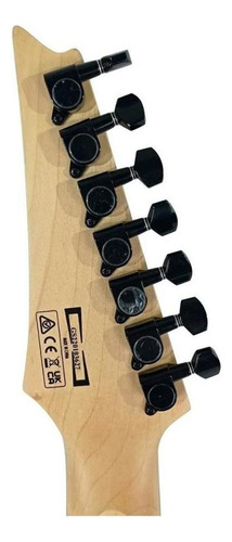 Guitarra 7 Cordas Ibanez Grg 7221qa Transp Black Rajado
