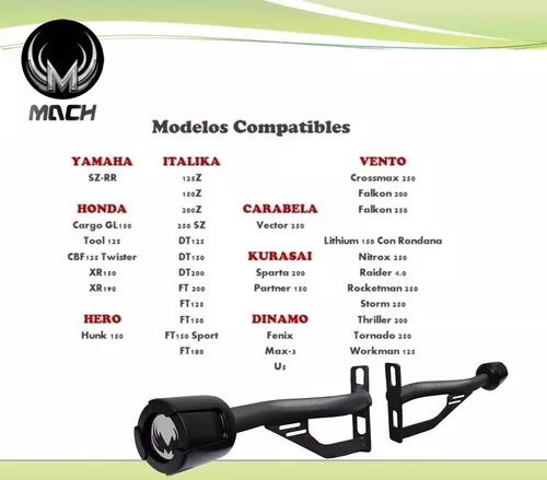 Bicimex Detalles Slider para motocicleta universal motos de trabajo