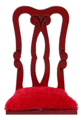 2 Silla De Mesa De Casa De Muñecas De Madera En Soltero