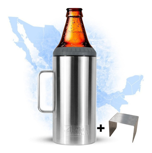 Portacaguamon 1.2 Lts Doble Capa + Adaptador Caguama 940 Ml