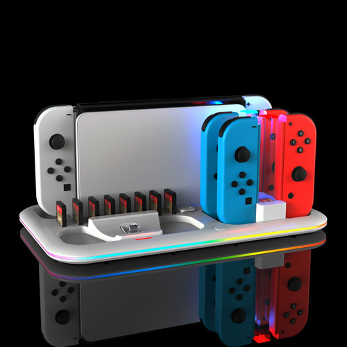Base Rgb Switch Carga Enfriamiento Soporte Juegos Y Mandos