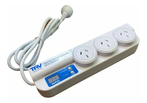 Protector De Tensión Inteligente Zapatilla Trv Smart 10 Plus Color Blanco