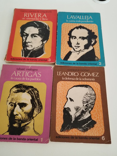 Libros Lavalleja, Rivera, Artigas Y Leandro Gomez. Cada Uno 