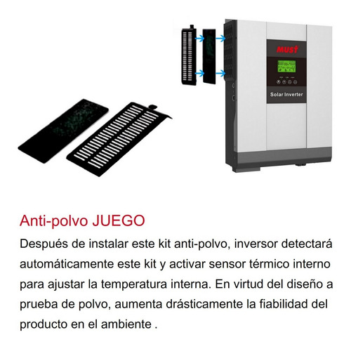 Imagen 2 de 10 de Inversor Solar Hibrido Must 5kw 10kw 48v Mppt 80a Onda Pura