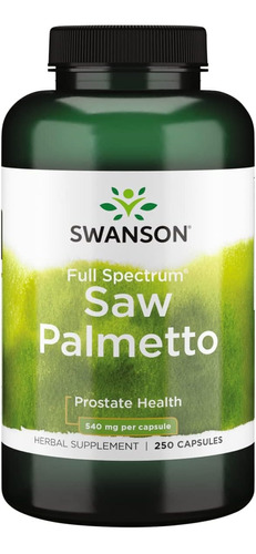 Swanson Full Spectrum Saw Palmetto 540mg 250capsulas