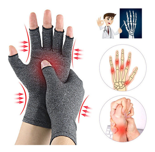 Imagen 4 de 9 de Guantes De Compresión Antideslizante Artritis Tunel Carpiano