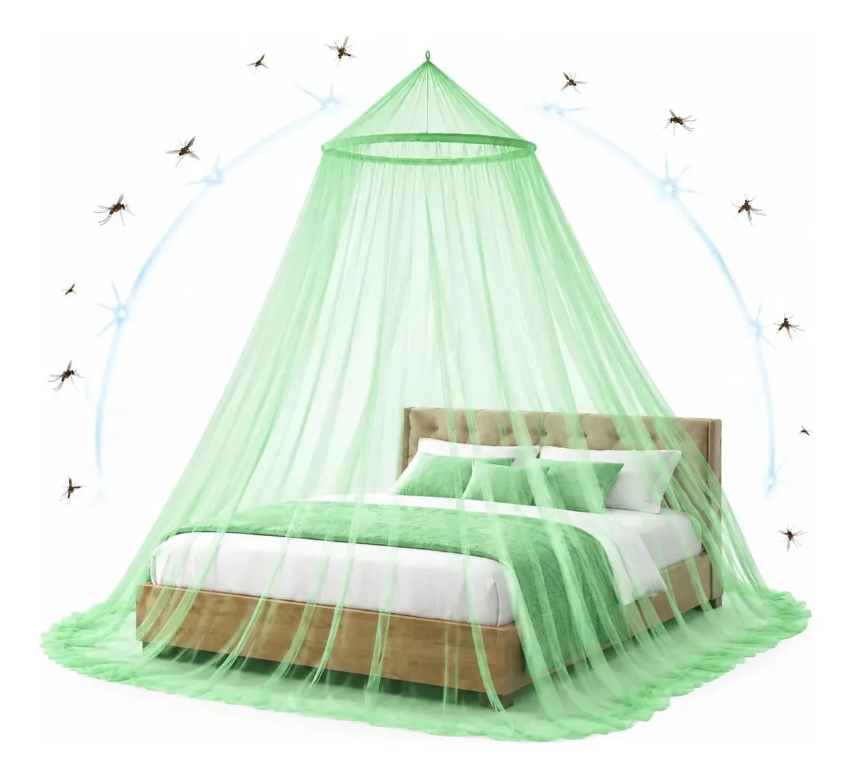Pabellon Mosquitero Dosel Tul Para Cama Cuatro Esquinas Transpirable Malla
