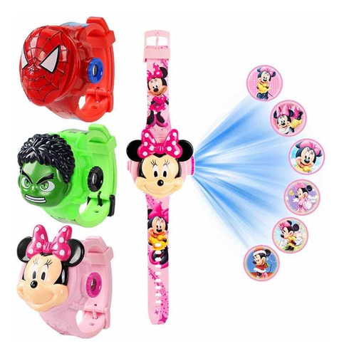 Reloj Infantil Hulk Spiderman Minnie Frozen Sonic Para Niños