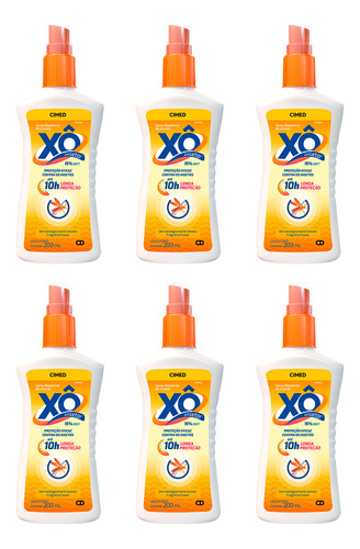 Xô Inseto Spray 6 unidades 200mL