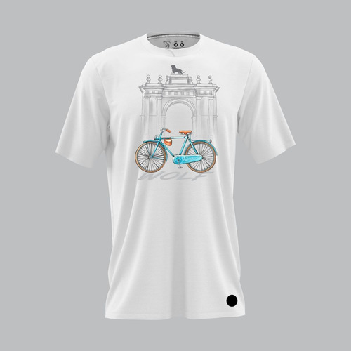 Playera Bici Arco Azul