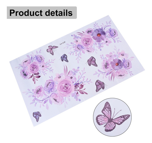 Calcomanías De Pared Con Flores, Calcomanías Artísticas Con