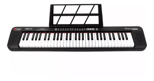 Organo musical Teclado piano Instrumento 61 Teclas Micrófono 200 Tonos y ritmos con microfono IMBACK
