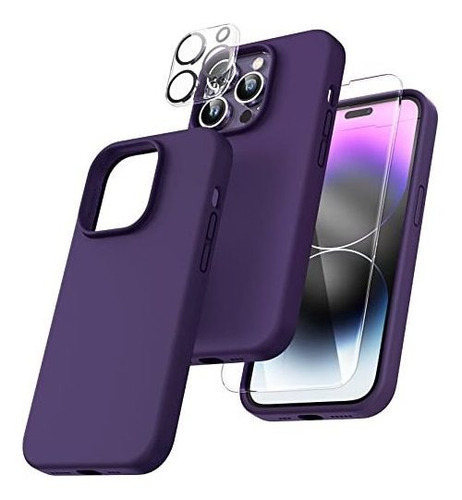 Funda [5 En 1] Para iPhone 14 Pro Max, 2 + 2 Protectores