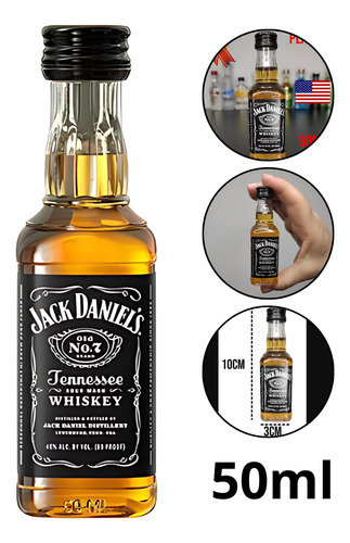 20 Mini Whisky Jack Daniel`s Tenesse Plástico Casamento