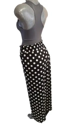 Conjunto Pantal n De Bolitas Y Blusa B sica Licra. Unitalla