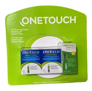 One Touch Select Plus 75 Tiras Reactivas 25 Lancetas