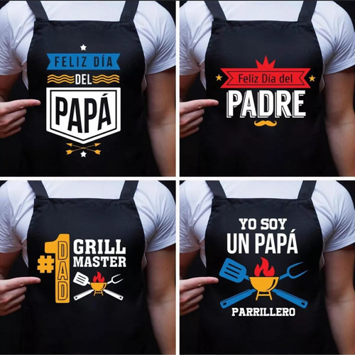 Delantal Estampado Cocina Personalizado V5 Varios Modelos 