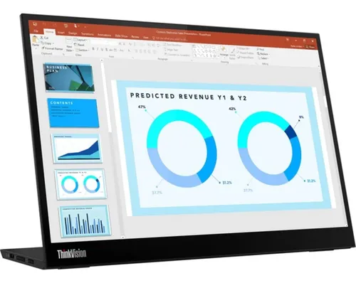 Monitor Lcd Lenovo Thinkvision M14d De 14 Ips Raven Preto Preto