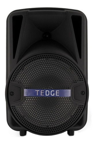 Bocina Tedge 8" portátil con bluetooth negra