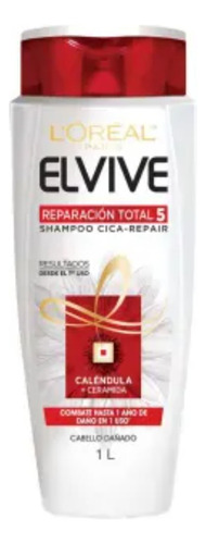 2 Pza Shampoo L'oréal Elvive Reparación Total 1 L