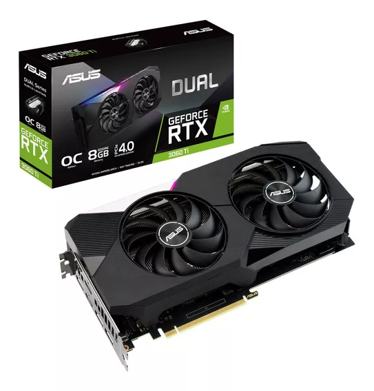 Placa de video Nvidia Asus Dual GeForce RTX 30 Series RTX 3060 Ti DUAL-RTX3060TI-O8G OC Edition 8GB