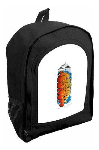 Mochila Infantil Negra Nene Nena Graffiti R23