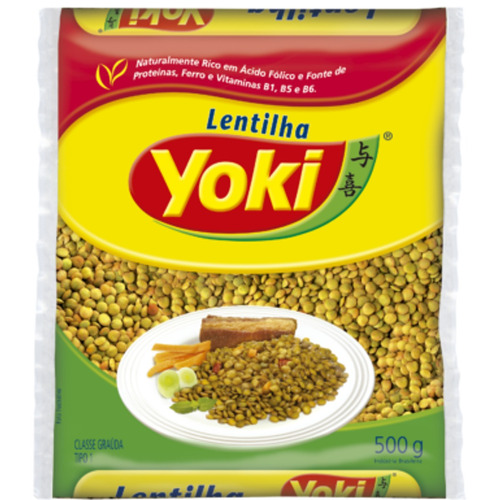 Kit 2 Lentilha Yoki Pacote 500g