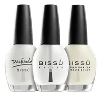 Comprar 6 Tratamientos Bisuu Top Coat  Brillo Matizador Bissu Uñas