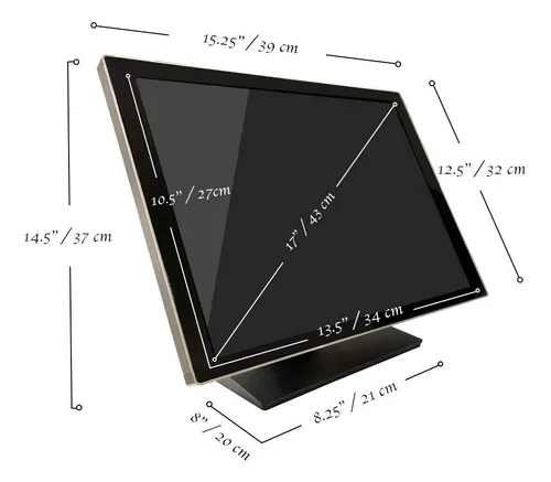 Monitor Led Multitáctil De 17 Pulgadas Con Resolución 1280 X