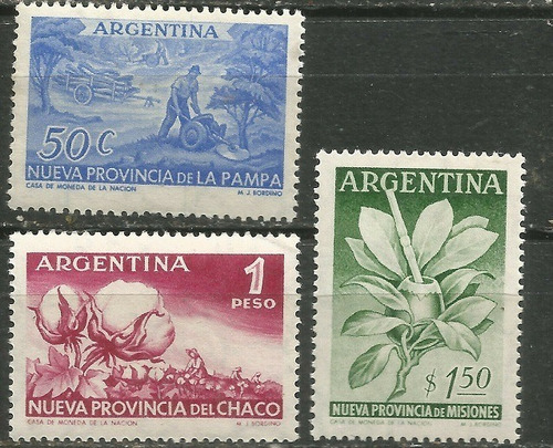 1956 Nuevas Provincias Argentinas- Argentina (serie) Mint