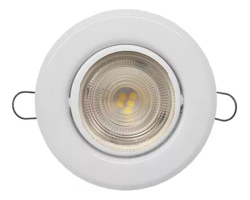 Pack 10 Spot Techo Embutir Blanco Dicroica Led 5w Philips