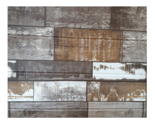 Imagen 2 de 3 de Revestimiento Placa Pared Autoadhesiva Madera Vintage
