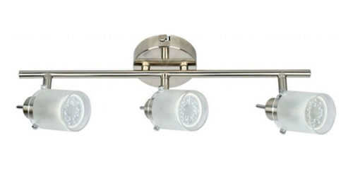 Aplique Spot  Mambru 3 Luces Platil Vidrio ,apto Dicro Led 