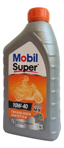 Aceite Mobil Para Moto Scooter 10w-40 Tecnología Sintética 