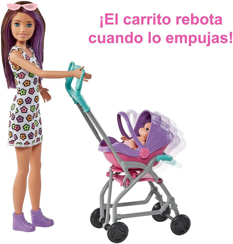 Muñeca Barbie Skipper Babysitters Tarde De Paseo Niñera