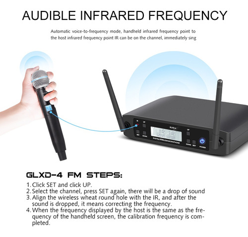 Micrófono De Mano Inalámbrico Uhf Shure Glxd4