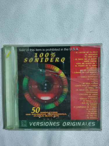 100 % Sonidero Versiones Originales Cd Original Nuevo Sellad