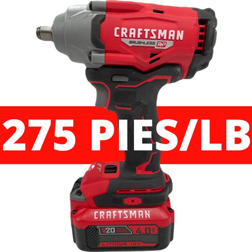 Craftsman Pistola Impacto Inalambrica 1/2 De 275 Pies/libras