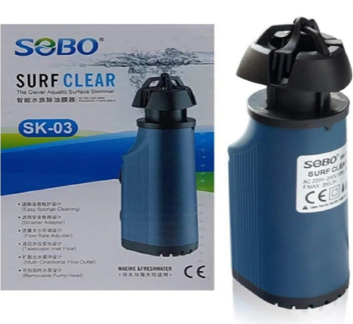 Skimmer De Superficie Sobo Para Acuario Agua Dulce 200l/h