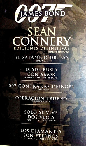 James Bond Agente 007 Sean Connery Edición Definitiva Doble (Usado)